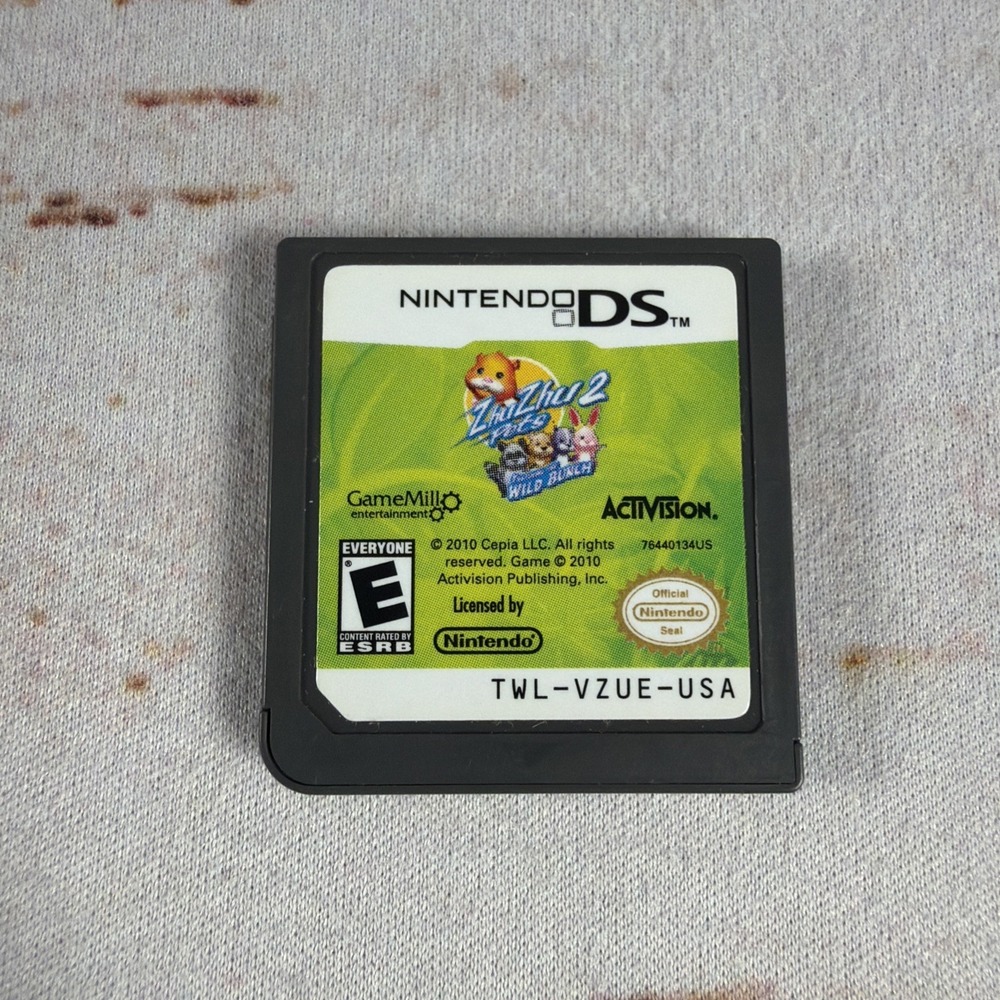 Nintendo DS Zhu Zhu Pets 2 The Wild Bunch Authentic Game Tested